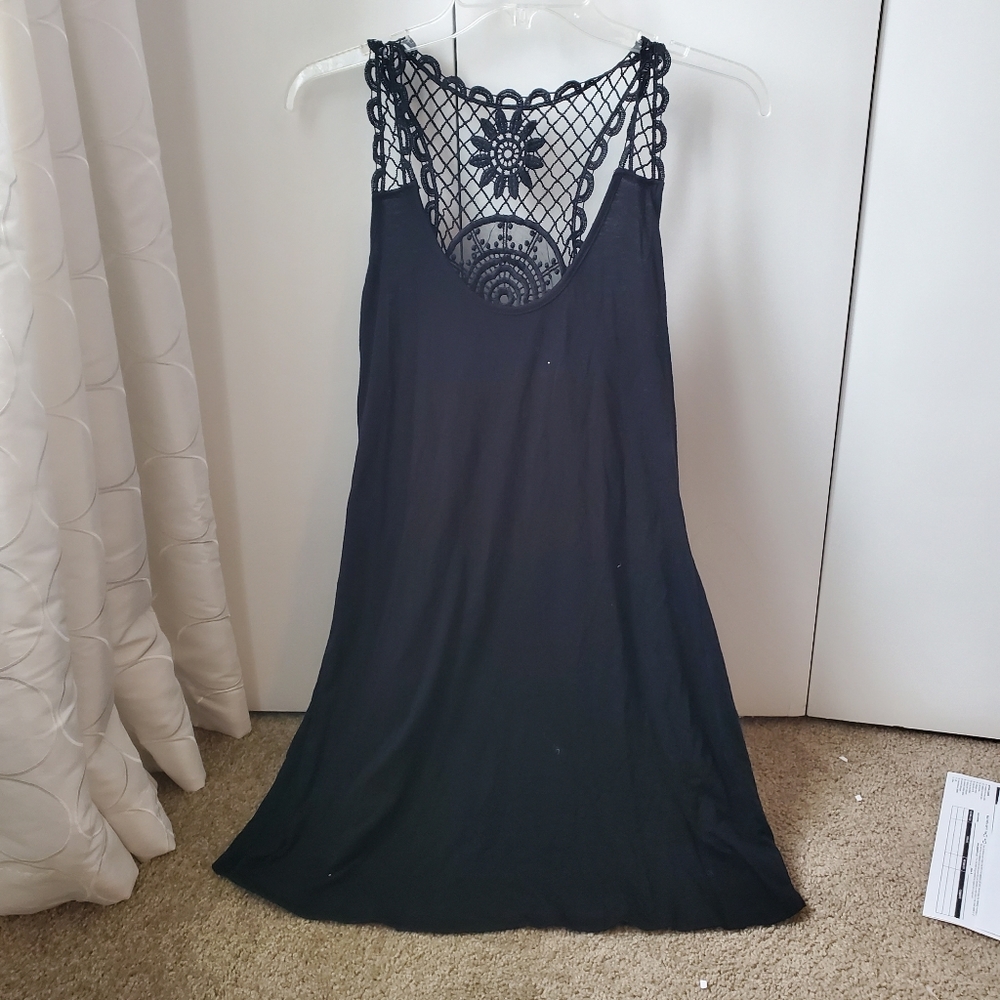 Lace Back Bathing Suit Cover Up